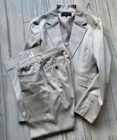 ベージュ セットアップ ジャケット パンツ　グリーンレーベルリラクシング