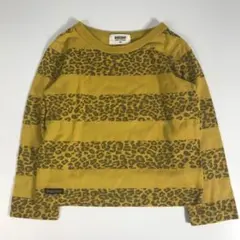 子供服 100㎝ RADCHAP ブランシェス ロンT 黄 ヒョウ柄F1A161