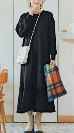 フェリシモ ひざ丈ワンピース