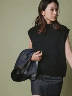 【新品未開封】東原亜希FORMEアルパカエアリーニットベスト