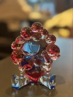 ミャクミャク クリアフィギュア(レッド×ブルー)バイオマスプラスチック