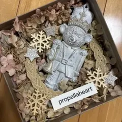 【美品】propellaheart クマの装飾品 ブリザードフラワー クリスマス