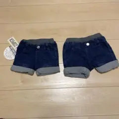 ネイビー デニムショートパンツ 90cm 110㎝