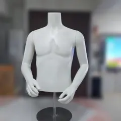 男性用 トルソー マネキン 上半身 ディスプレイ メンズ 腕付き