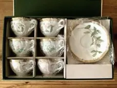 ノリタケ　ガラコンテッサ　ティーカップ＆ソーサー　6客