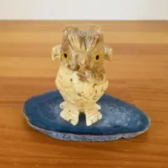 フクロウ　置物