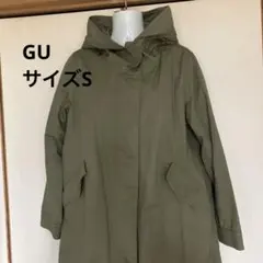 GU 美品 カーキ コート S 完売品