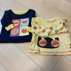 【値下げ】アンパンマン 長袖シャツ　トレーナー 2点セット ベビラボ