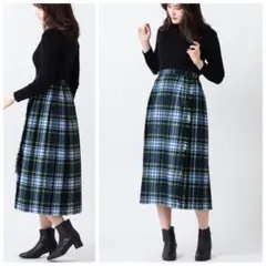 新品 オニールオブダブリン 限定クラシック ウール スカート 定価20900円6