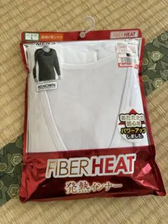FIBER HEAT メンズ 発熱インナー ホワイト