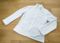 ●USED●ユニクロ●フリースジャケット●Lサイズ●リバーシブル●アイボリー