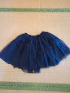 H&M キッズ チュールスカート ネイビー130㌢