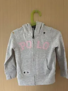 POLO グレー フード付きパーカー