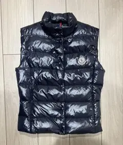 極美品　モンクレール　ガーニー　ダウンベスト　ブラック　シャイニー MONCLER モンクレール ダウン ダウンベスト ライトダウン