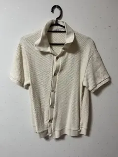 ZARA ポロシャツ 半袖 ホワイト Sサイズのサムネイル