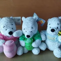 くまのプーさん ぬいぐるみ3体セット レトロ レア
