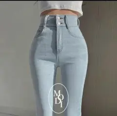 韓国で購入)ハイウエスト ブーツカットデニム