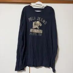 ポロジーンズ　長袖　ネイビー