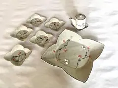 花柄陶器食器セット