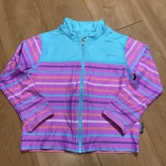 パタゴニア　キッズラッシュガード　パープル