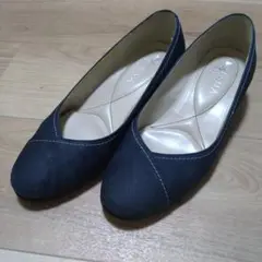 DIANA ★WELL FIT ★ウエッジヒール★ネイビー★23.5Cm
