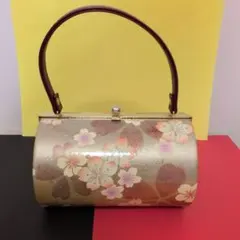 花柄金色和装用バッグ