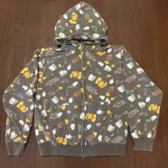 A BATHING APE KAWS 総柄 ジップアップパーカーのサムネイル