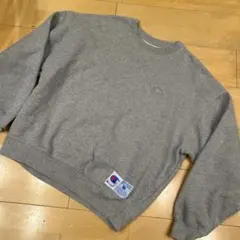 Champion グレー クルーネック スウェット M