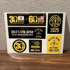 GOLD'S GYM 30周年記念ステッカーセット
