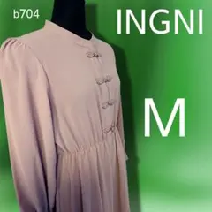 INGNI カットソーロングワンピース　M スモークピンク