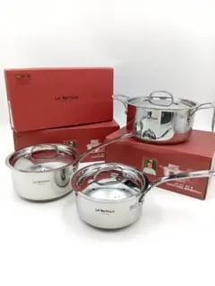 【未使用】落合シェフ ラベットラ 鍋３個セット IH対応 両手鍋 片手鍋 楽天市場】◎落合務 ラベットラ ステンレス鍋 3点セット 両手20