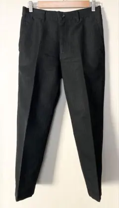 コムデギャルソンオムドゥ ポリエステル ストレートパンツ size:S 黒