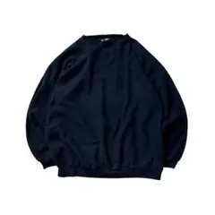 【80s】USA製Cottontopsブラック無地スウェット　ボックスシルエット