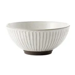 ニトリ しのぎ風 ボウル グレー 和食器 どんぶり 唐茶削ぎのサムネイル