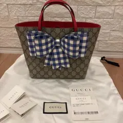 極美品♡GUCCI チルドレン　リボンバッグ♡即完売のサムネイル