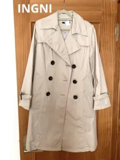 値下げ　INGNI ベージュ トレンチコート　取り外せるライナー付クリーニング済
