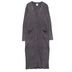 ジェラートピケ調温スムーズィーリブカーディガン