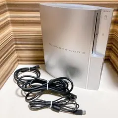 美品　PS3 CECHH00 SS サテンシルバー　40G 各種ケーブル付き