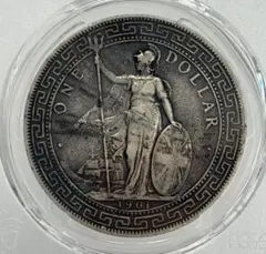1910年 英属貿易銀貨 站洋銀貨 壱圓 スラブ入り 1910年 英属貿易銀貨 站洋銀貨 壱圓 スラブ入り - メルカリ