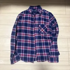 HARE チェック柄長袖シャツ