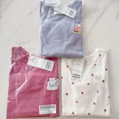 新品 プティプラ GIRLS 長袖T ロンT Tシャツ 110 3枚セット