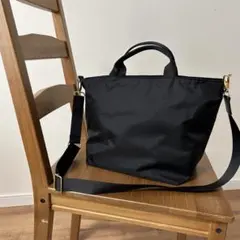 ナイロントートバッグ 2way ショルダーバッグ ブラック
