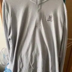 Nike DRI-FIT グレー 長袖ポロシャツ XXL