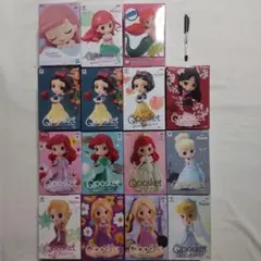 ディズニー プリンセス Qposket プライズ景品 フィギュア 15体セット