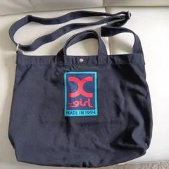 お値下げ☆X-girlショルダーバッグコットン黒