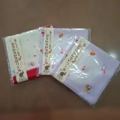 あぶら取りハンカチ　 3枚セット 100%コットン