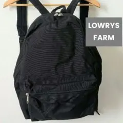 ローリーズファーム　LOWRYS FARM リュック　黒　ブラック　A4サイズのサムネイル