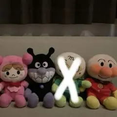 アンパンマン ぬいぐるみ（大きいサイズ）　アンパンマン、バイキンマン赤ちゃんまん