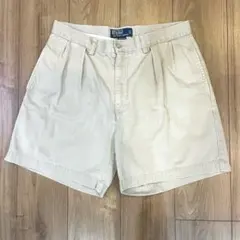 90sラルフローレンANDREW 2タック ポロチノショートパンツ