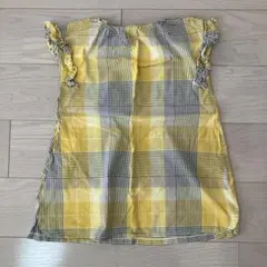 BREEZE チェック柄 半袖ワンピース 110